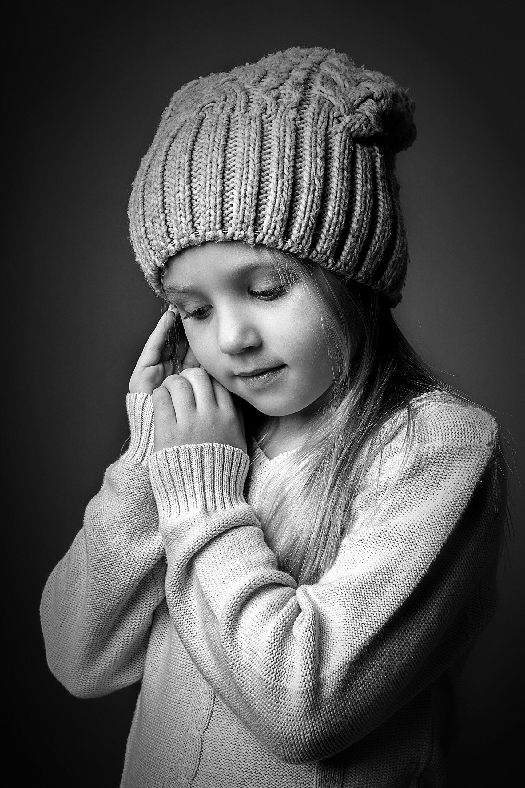 dětský portrét dívky ve studiu – fotograf Kladno